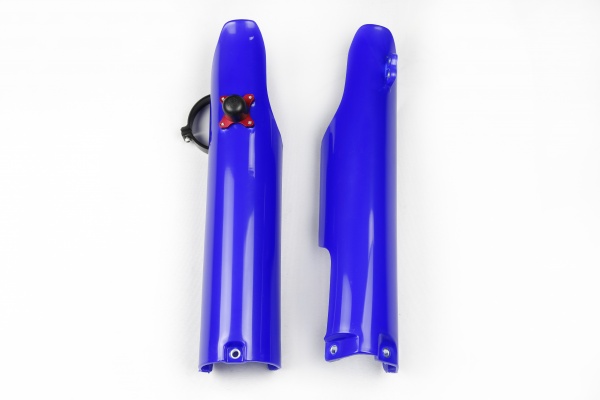 Fork slider protectors + quick starter - blue 089 - Yamaha - REPLICA PLASTICS - YA03884-089 - UFO Plast