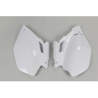 Fiancatine laterali - bianco - Yamaha - PLASTICHE REPLICA - YA03862-046 - UFO Plast