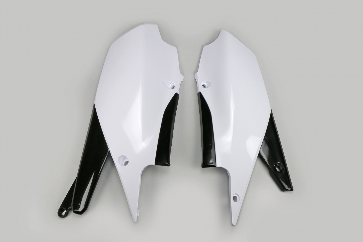 Fiancatine Laterali bianco per Yamaha YZF 250 (2019-23) - WRF 250 (2020-25) - YZF 450 (2018-22) - WRF 450 (2019-25) - PLASTIC...