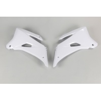 Radiator covers - white 046 - Yamaha - REPLICA PLASTICS - YA03882-046 - UFO Plast
