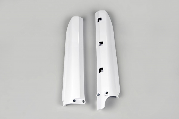Fork slider protectors - white 046 - Yamaha - REPLICA PLASTICS - YA03886-046 - UFO Plast