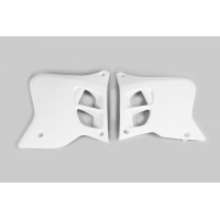 Radiator covers - white 046 - Yamaha - REPLICA PLASTICS - YA02856-046 - UFO Plast
