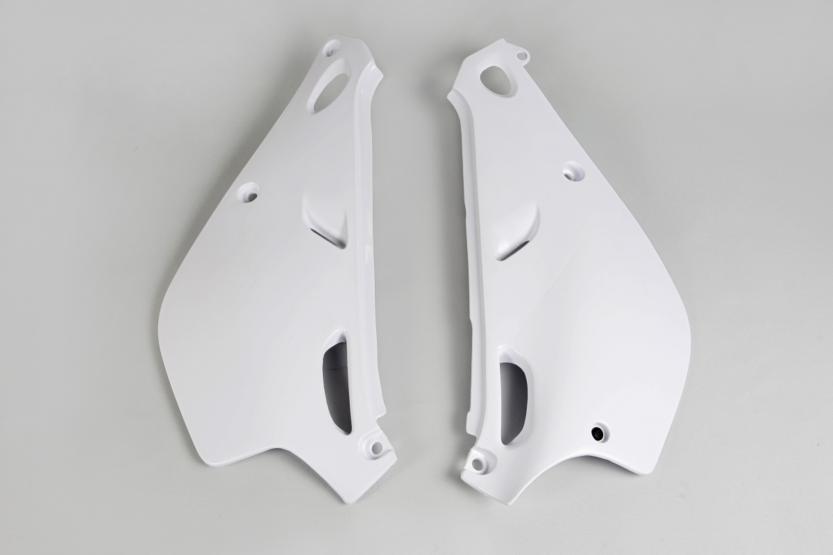 Fiancatine Laterali bianco per Yamaha YZ 80 (1993-01) - PLASTICHE REPLICA - YA02876-046 - Ufo Plast