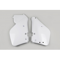 Fiancatine Laterali bianco per Yamaha YZ 125 (1986-88) - YZ 250 (1986-87) - YZ 490 (1986-90) - PLASTICHE REPLICA - YA02804-04...