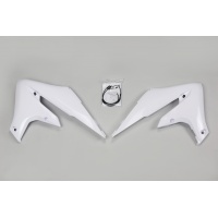 Radiator covers - white 046 - Yamaha - REPLICA PLASTICS - YA04858-046 - UFO Plast