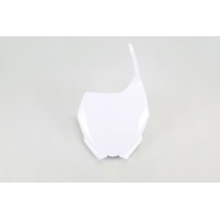 Front number plate - white 046 - Yamaha - REPLICA PLASTICS - YA03880-046 - UFO Plast