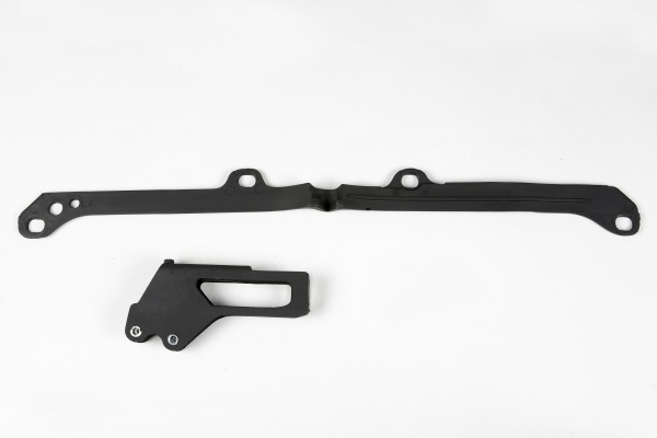 Chain guide+swingarm chain slider - black - Yamaha - REPLICA PLASTICS - YA04800-001 - UFO Plast