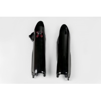 Fork Slider Protector + Quick Starter black for Yamaha YZ 125 - YZ 250 - YZF 250 - YZF 450 - REPLICA PLASTICS - YA03897-001 -...