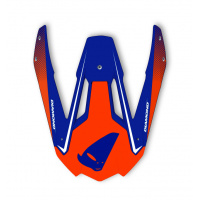 Frontino per casco motocross Diamond rosso e blu - PROTEZIONI - HR093 - UFO Plast