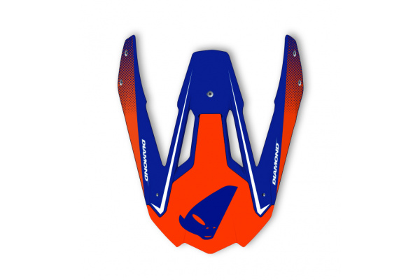 Frontino per casco motocross Diamond rosso e blu - PROTEZIONI - HR093 - UFO Plast