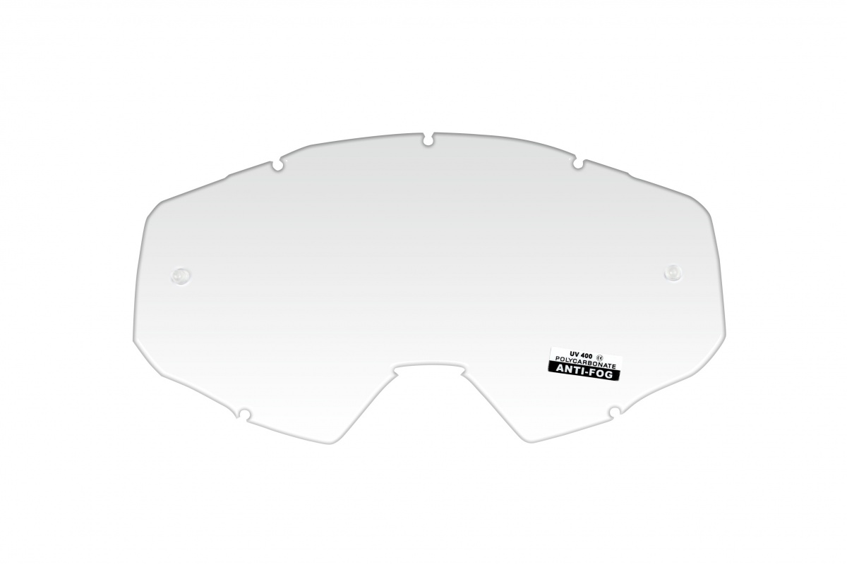 Lente trasparente per occhiale motocross Epsilon - Lenti - LE02206 - UFO Plast