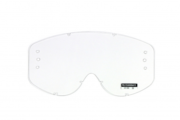 Lente trasparente con fori per roll Off's per occhiale motocross Bullet - Lenti - LE02187 - UFO Plast