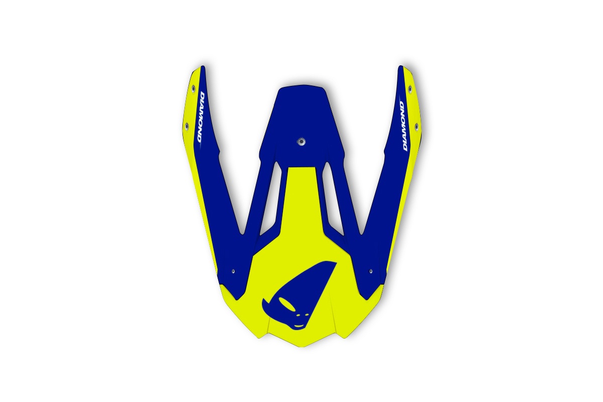Frontino per casco motocross Diamond blu - Ricambi caschi - HR087 - UFO Plast
