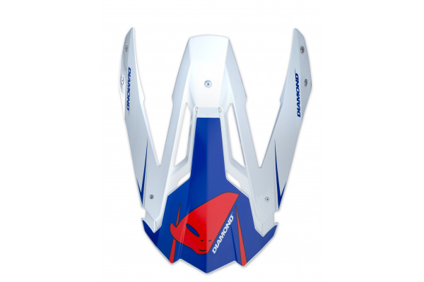 Visor for motocross Diamond helmet blue - Helmet spare parts - HR081 - UFO Plast