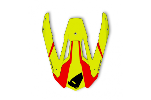 Frontino per casco motocross Diamond giallo fluo - Ricambi caschi - HR084 - UFO Plast