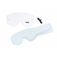 Lente trasparente con 10 strappi per occhiale motocross Bullet - Lenti - LE02185 - UFO Plast