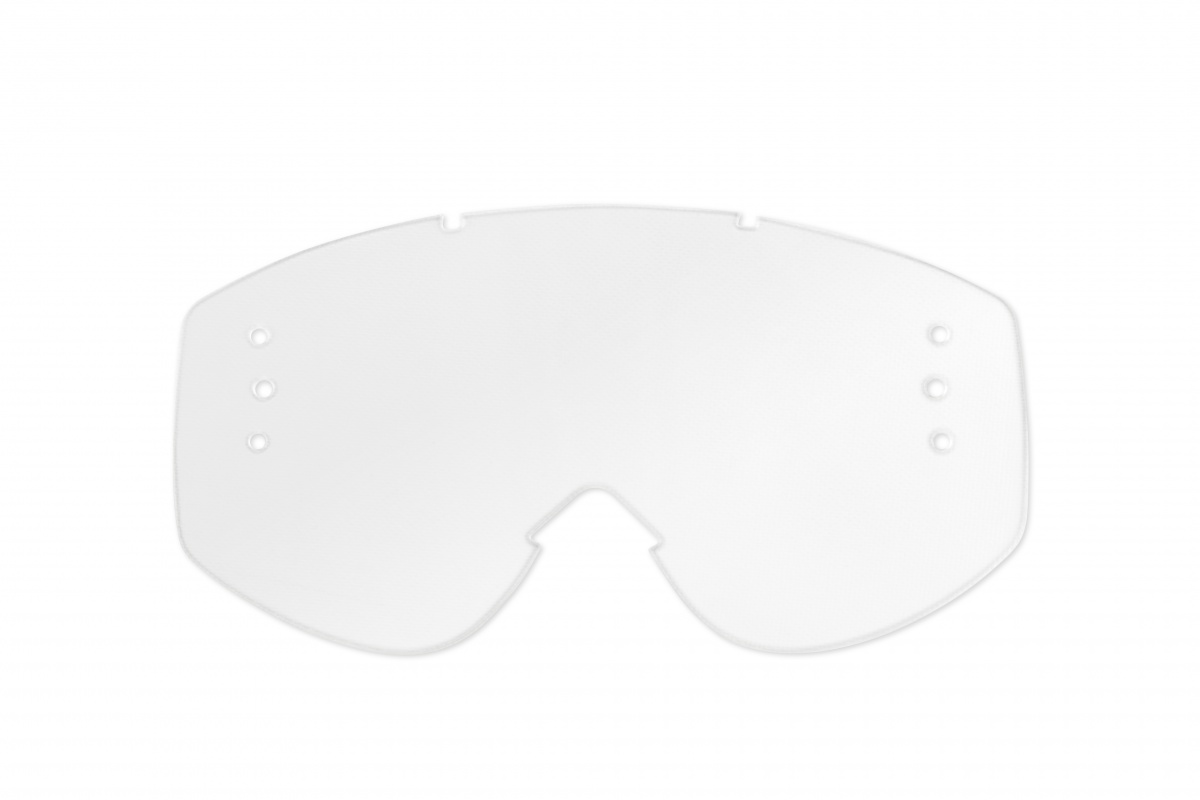 Lente trasparente con fori per roll off's per occhiale motocross Nazca, Fusion Evolution, Nazca Evolution2 - Lenti - LE02167 ...