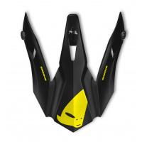 Visor for motocross Quiver Shedir helmet yellow and black - Helmet spare parts - HR127 - Ufo Plast