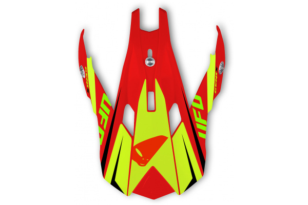 UFO Interceptor II Genix Motocross Helmet XS Black Red Yellow Adventure Enduro 
