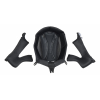 Inner pad and Cheek pads for motocross Quiver helmet black - Helmet spare parts - HR130-K - UFO Plast