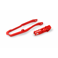 Chain guide+swingarm chain slider - red 070 - Honda - REPLICA PLASTICS - HO04697-070 - UFO Plast