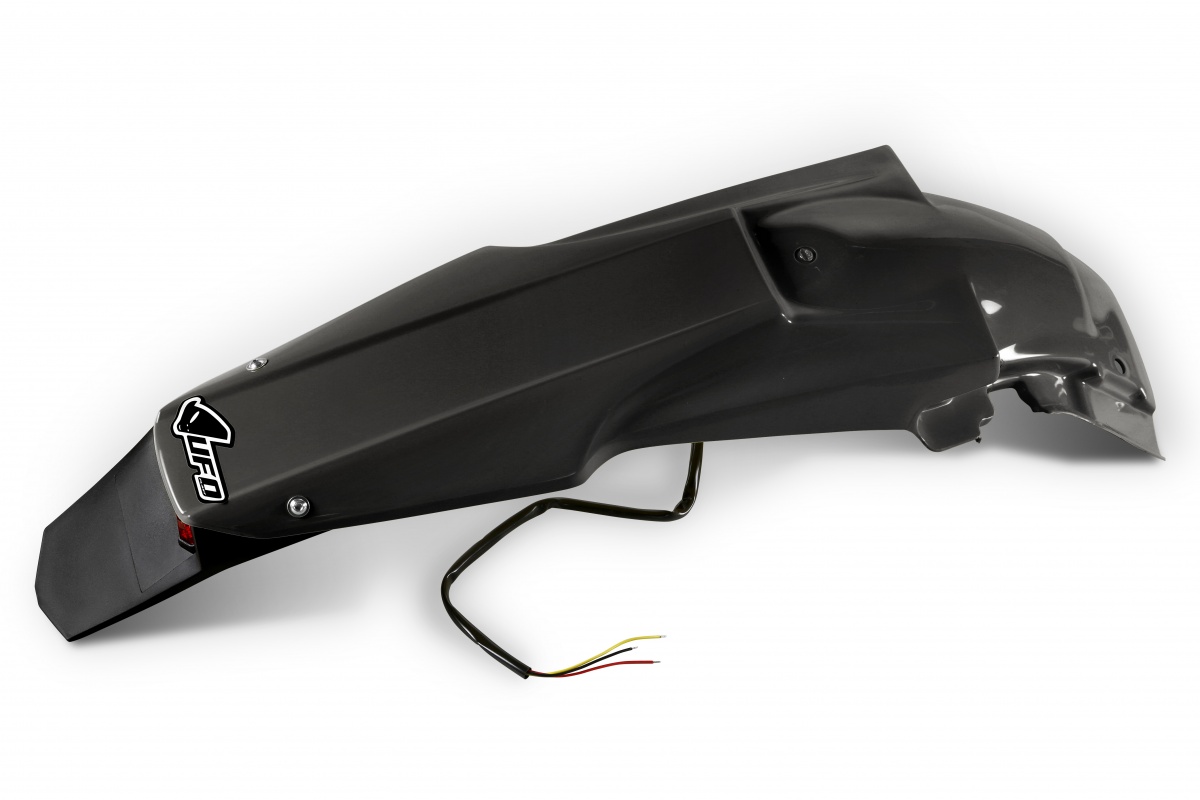 Rear fender / Enduro LED - black - Suzuki - REPLICA PLASTICS - SU04922-001 - UFO Plast