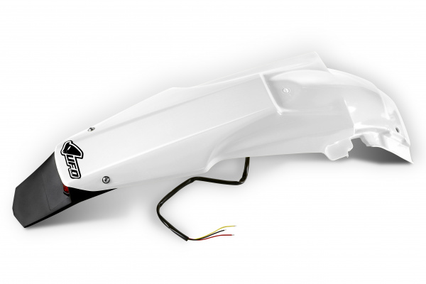 Rear fender / Enduro LED - white 041 - Suzuki - REPLICA PLASTICS - SU04922-041 - UFO Plast