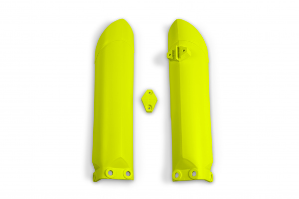 Fork slider protectors - yellow 19-21 - Husqvarna - REPLICA PLASTICS - HU03381-104 - UFO Plast