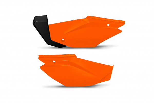 Fiancatine laterali - arancio fluo - Honda - PLASTICHE REPLICA - HO05601-FFLU - UFO Plast