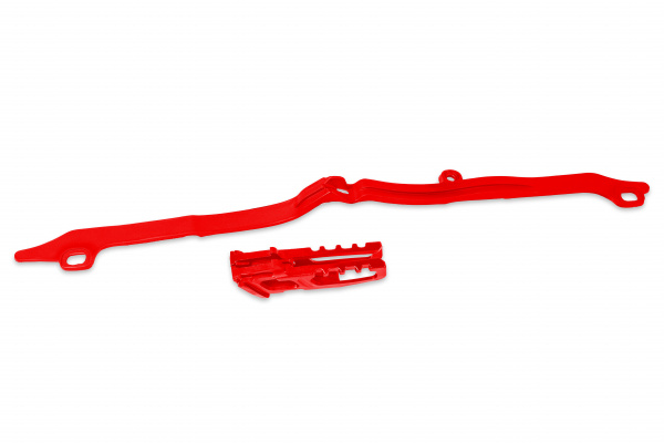 Kit cruna catena+fascia forcella - rosso - Honda - PLASTICHE REPLICA - HO04645-070 - UFO Plast