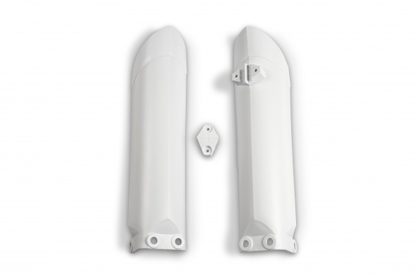 Fork slider protectors - white 041 - Husqvarna - REPLICA PLASTICS - HU03381-041 - UFO Plast