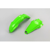 Fenders Kit neon green for Kawasaki KX 85 (2014-25) - KX 112 (2022-25) - REPLICA PLASTICS - KAFK222-AFLU - Ufo Plast Fenders Kit neon green for Kawasaki KX 85 (2014-25) - KX 112 (2022-25) - REPLICA PLASTICS - KAFK222-AFLU - Ufo Plast