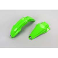 Kit parafanghi - verde fluo - Kawasaki - PLASTICHE REPLICA - KAFK222-AFLU - UFO Plast
