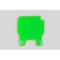 Front number plate - neon green - Kawasaki - REPLICA PLASTICS - KA02720-AFLU - UFO Plast