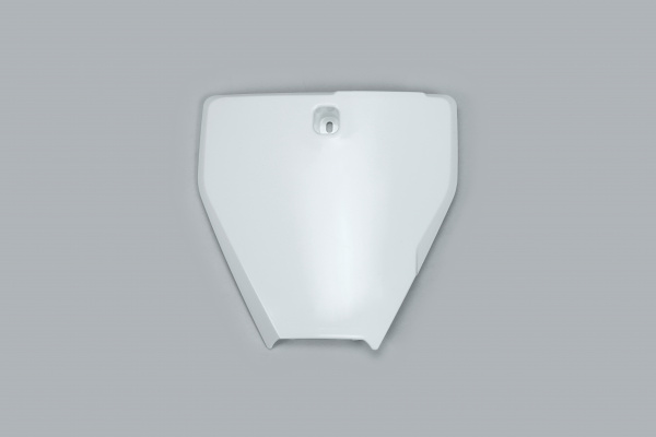 Portanumero anteriore - bianco - Husqvarna - PLASTICHE REPLICA - HU03386-041 - UFO Plast