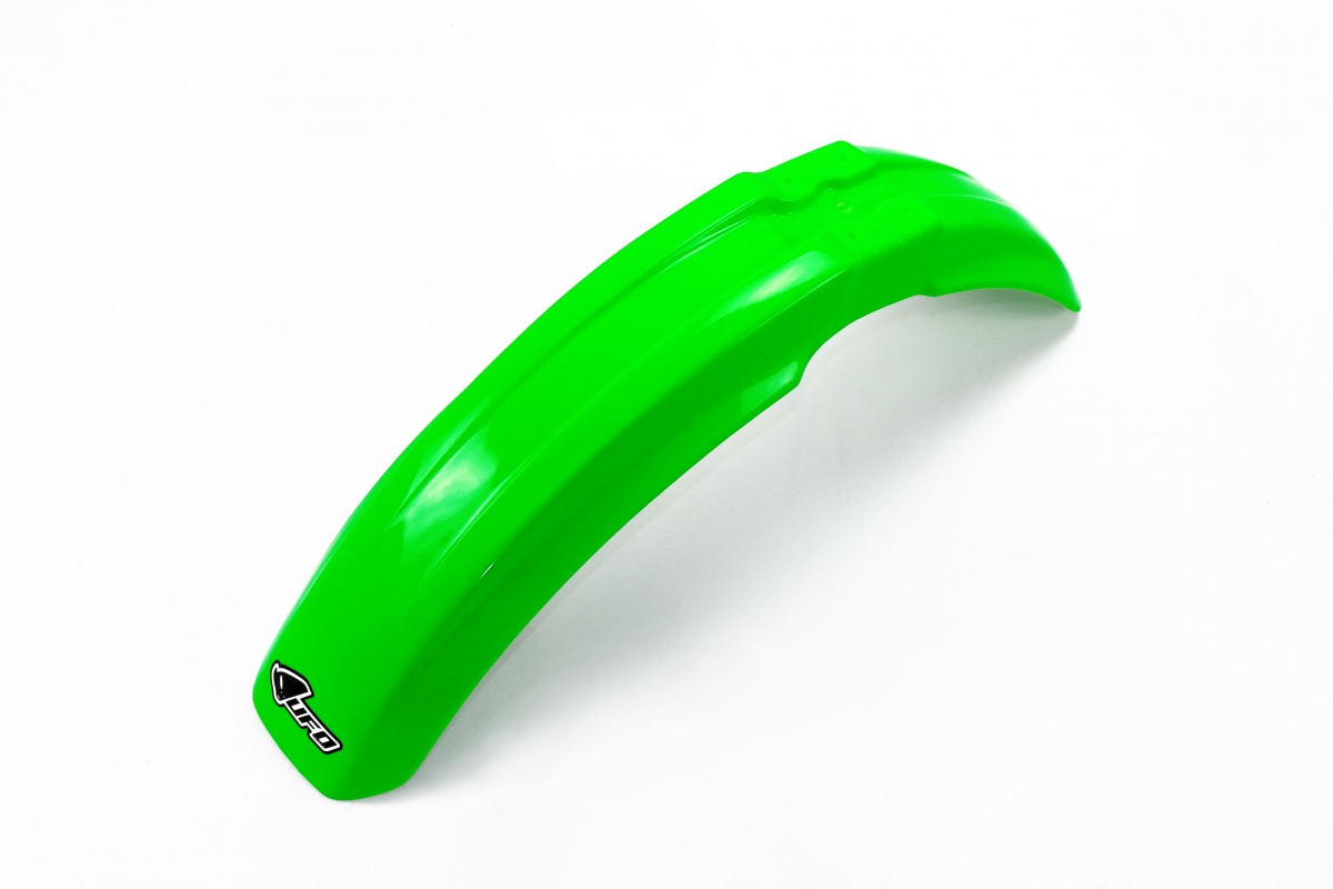 Parafango anteriore - verde fluo - Kawasaki - PLASTICHE REPLICA - KA02755-AFLU - UFO Plast