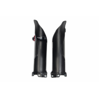 Fork slider protectors + quick starter - black - Kawasaki - REPLICA PLASTICS - KA04757-001 - UFO Plast
