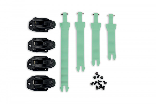 Strap buckle kit for motocross boots light green - Boots spare parts - BR040-AM - UFO Plast