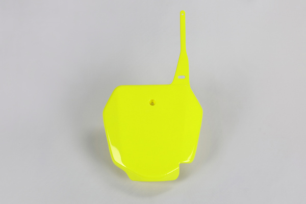 Portanumero anteriore - giallo fluo - Suzuki - PLASTICHE REPLICA - SU03968-DFLU - UFO Plast