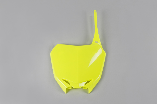 Front number plate - neon yellow - Suzuki - REPLICA PLASTICS - SU04919-DFLU - UFO Plast