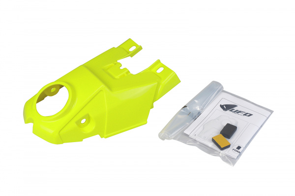 Mixed spare parts / Tank cover - neon yellow - Suzuki - REPLICA PLASTICS - SU04949-DFLU - UFO Plast