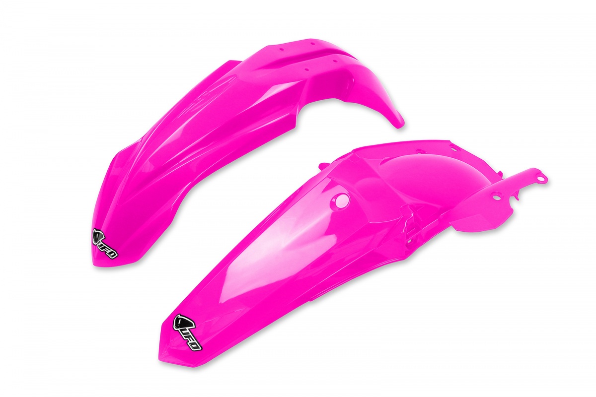 Kit Parafanghi fuxia per Yamaha YZF 250 (2014-18) - YZF 450 (2014-17) - PLASTICHE REPLICA - YAFK318-P - Ufo Plast