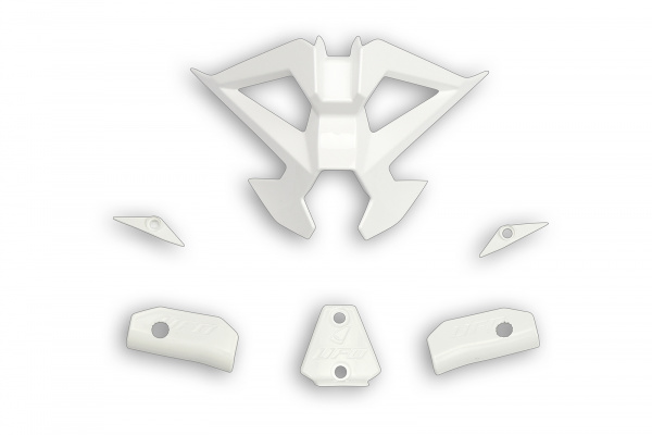 Mouthpiece & fixing accessories for motocross Diamond helmet white - Helmet spare parts - HR058-W - UFO Plast