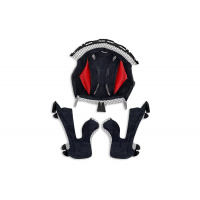 Cuffia e guanciali casco motocross Onyx grigio - Ricambi caschi - HR116 - UFO Plast