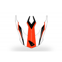 Frontino casco motocross enduro Aries nero e arancione - Ricambi caschi - HR145 - UFO Plast