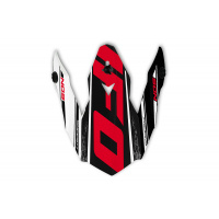 Frontino casco motocross Onyx nos bianco, rosso e nero - Ricambi caschi - HR113 - UFO Plast