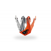 Visor for motocross Warrior Shock helmet white and orange - Helmet spare parts - HR018-F - UFO Plast