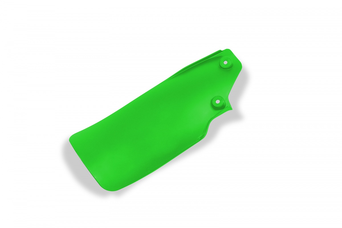Rear shock mud plate - green - Kawasaki - REPLICA PLASTICS - KA04753-026 - UFO Plast