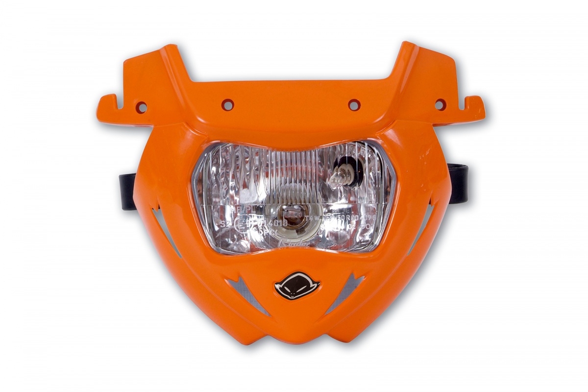 Ricambio plastica portafaro motocross Panther parte bassa arancione - Portafari - PF01711-127 - Ufo Plast