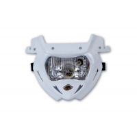 Replacement plastic for motocross Panther headlight lower part white - Headlight - PF01711-041 - UFO Plast